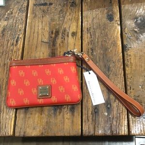 Dooney & Bourke Wristlet - tomato- NWT
